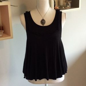 FREE PEOPLE swing tank with cotton braid NWT